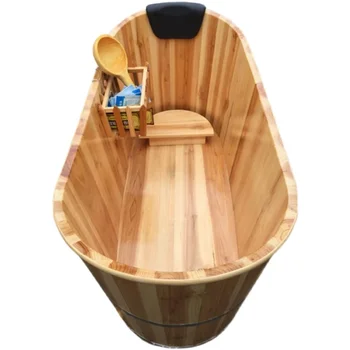 Куб Портативная ванна Спа-ведра для взрослых Сиденье для умывальника Портативная Сауна Крытый Деревянный бочонок Спа-Товары для ванной комнаты