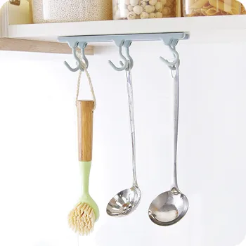 Кухонный шкаф-купе с 6 крючками домашний органайзер сервант инструменты для гардероба полотенце Кухонная вешалка стеллаж для хранения