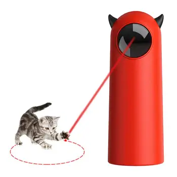 Лазерная игрушка для кошек, умная интерактивная игрушка для кошек с движущейся лазерной указкой, умная игрушка для кошек, электрическая игрушка для кошек, игрушки для упражнений для кошек, Охотничья кошка
