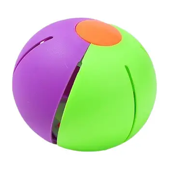 Летающий мяч, плоская игрушка с разноцветными огнями, креативные игрушки, Эластичный шаг по мячу, летающий мяч, детские прыгающие игрушки для