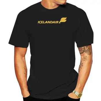 Лидер продаж, модная футболка Icelandair с ретро-логотипом Исландской авиакомпании, повседневные футболки