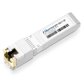 Медный SFP + Модуль Fiberso 10GBASE-T, Совместимый с коммутаторами Cisco Huawei Rj45 30m Волоконно-оптический Приемопередатчик