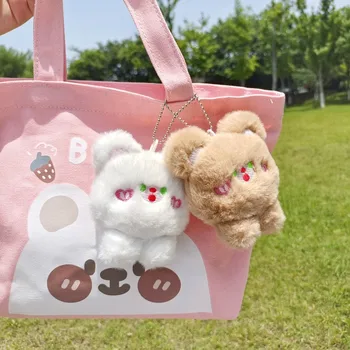 Милый плюшевый мишка брелок Kawaii мультфильм животных Медведь брелок для женщин девочек сумка подвеска украшение брелок подарок