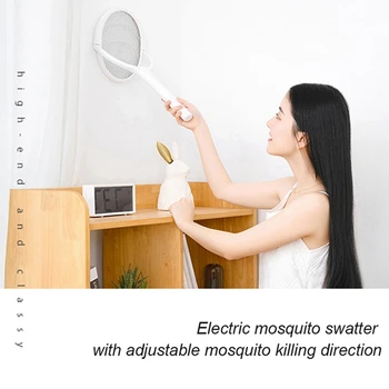 Многофункциональная мухобойка 3500 В 5в1, электрическая, перезаряжаемая через USB, от комаров, летучая мышь