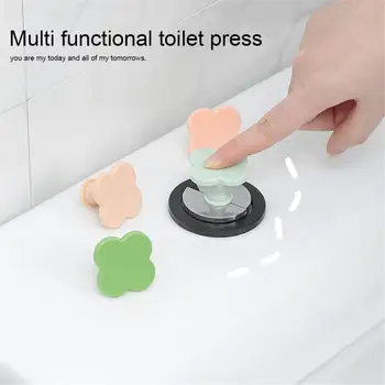 Многофункциональная нажимная кнопка, прочная прижимная пластина для унитаза, практичный, простой в использовании подъемник крышки, компактные аксессуары для туалета, Тренд