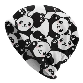 Модные уличные шляпы с изображением милой панды, милые животные, черепа, шапочки, Мужские и женские весенние многофункциональные кепки