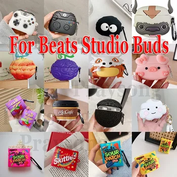 Модный Мультяшный Чехол для Beats Studio Buds Case Мягкие 3D Милые Чехлы Для наушников Beats Wireless Charging Box Beats Buds Funda