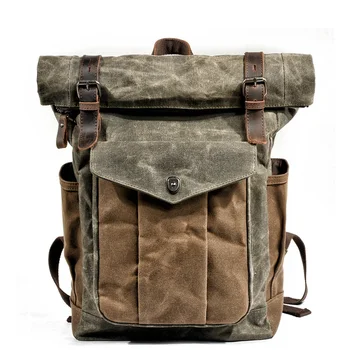 Мотоциклетная боковая сумка для бездорожья, сумка-мессенджер для ноутбука, рюкзак sacoche moto Classic, винтажная мужская парусиновая кожаная седельная сумка