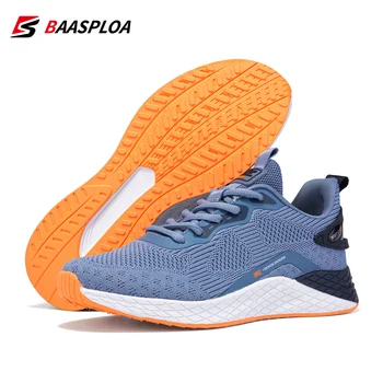 Мужские кроссовки Baasploa 2023, модные дышащие теннисные мужские повседневные кроссовки, нескользящая вязаная легкая обувь для ходьбы