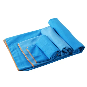 Набор сухих полотенец 3 размера, набор быстросохнущих полотенец, однотонное двустороннее бархатное спортивное полотенце