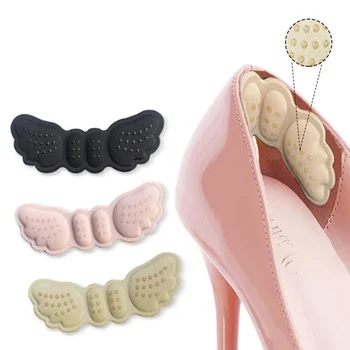 Наклейки на высоком каблуке с бабочкой, регулирующие размер, Клейкая подкладка для пятки, защита от боли, вставки для ухода за ногами, женские стельки для обуви