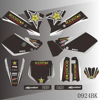 Наклейки с полной графикой, фон мотоцикла, пользовательское название номера для KTM SX 65 SX65 2002 2003 2004 2005 2006 2007 2008