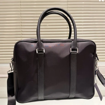 Нейлоновый материал с перекрестным рисунком, мужской портфель, сумка большой емкости, сумка через плечо, сумка для компьютера, легкая сумка для поездок на работу 37 см