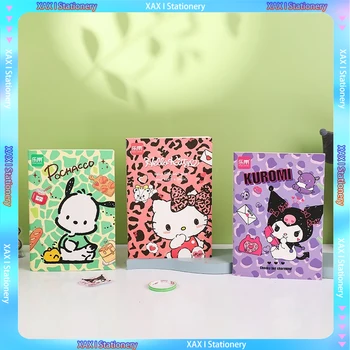 Новая Мягкая Копия Sanrio A5 Car Line Book Блокнот Kawaii Pachacoo Kuromi Блокнот Студенческие Принадлежности Блокнот Детские Подарки Призы