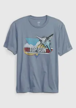Новая мужская футболка с длинными рукавами из фильма Top Gun Movie Jet Fighter Medium Maverick Goose 80-х годов, нежно-голубая футболка с длинными рукавами