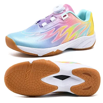 Новая обувь для Бадминтона для Детей, Обувь для Настольного Тенниса Для Девочек И Мальчиков, Дышащие Противоскользящие Кроссовки для Бадминтона, Спортивная Обувь для помещений