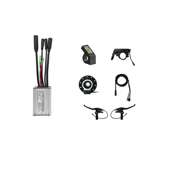 Новый комплект контроллера синусоидальной волны, электрический велосипед, комплект для электрического скутера, синусоидальный контроллер с ЖК-дисплеем 36/48 В 17A 350 Вт