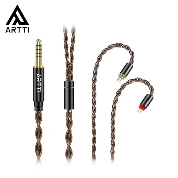 Обновление наушников ARTTI A1 HIFI Кабель IEMs с 4-жильным 0,78 мм 2-контактным разъемом 3,5 / 4,4 мм Штекерный кабель для наушников