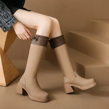 Обувь Женские Сапоги Выше колена в стиле 