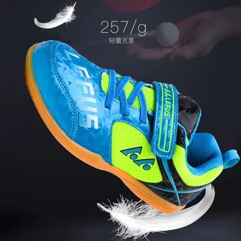 Обувь для бадминтона роскошного бренда для мальчиков, удобные спортивные кроссовки для настольного тенниса для девочек, дышащая детская волейбольная обувь F802