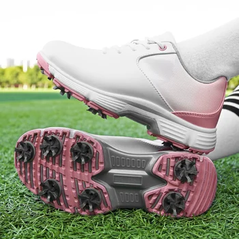Обувь для гольфа, женская обувь для тренировок на корте, Водонепроницаемая обувь для гольфа, повседневные противоскользящие подвижные бутсы для гольфа 36-43