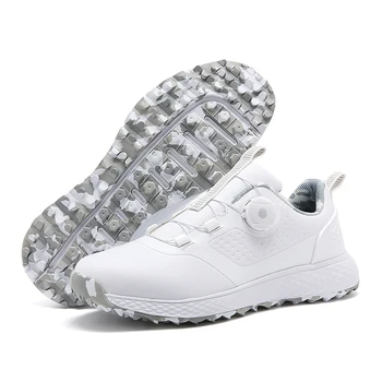 Обувь для гольфа, мужские Водонепроницаемые Дышащие Кроссовки для гольфа, Женская спортивная обувь без шипов, Спортивная обувь для прогулок на открытом воздухе, Обувь для гольфа 2023