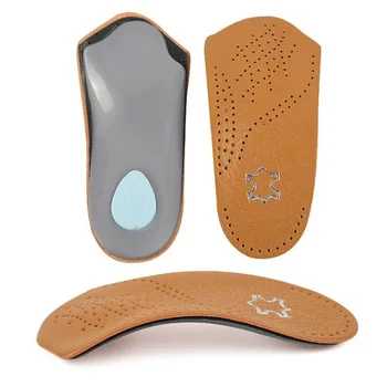 Ортопедическая стелька для обуви с поддержкой свода стопы, стельки для обуви при подошвенном фасциите, качественные комфортные вставки из воловьей кожи, подушка