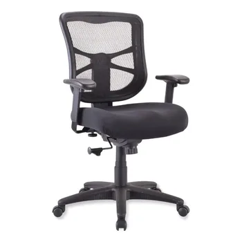 Офисное кресло с Сетчатой спинкой серии Alera Elusion Весом 275 фунтов - Черный