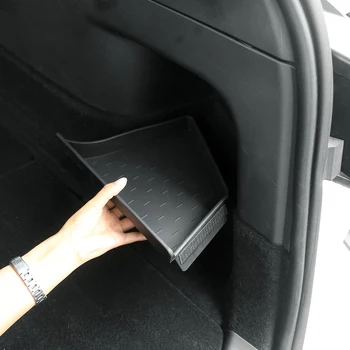 Перегородка для хранения в багажнике для Tesla Model Y Левая и правая Верхние перегородки для хранения TPE Для укладки и уборки аксессуаров для салона автомобиля