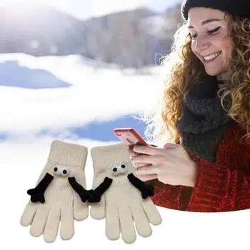 Перчатки для рук, Милые перчатки с пятью пальцами, Мужские Женские дышащие велосипедные перчатки, Зимние незаменимые велосипедные перчатки для пеших прогулок.