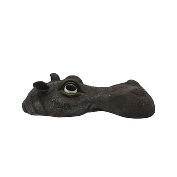 Плавающие украшения-приманки в виде головы бегемота, реалистичные статуэтки животных