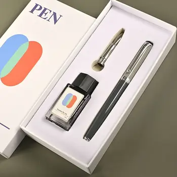 Плавное письмо, роскошный набор металлических перьевых ручек Morandi Color 0,5 мм, деловая перьевая ручка, металлическая каллиграфическая перьевая ручка