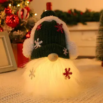 Плюшевая игрушка-гном Праздничное украшение, Безликая кукла-гном, Очаровательное рождественское украшение для праздничного украшения дома на Рождество