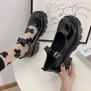Повседневная женская обувь в стиле ретро на каблуках, баскетбольная платформа, босоножки на шнуровке, увеличивающие рост, 2023, женские фирменные туфли-лодочки Mary Jane