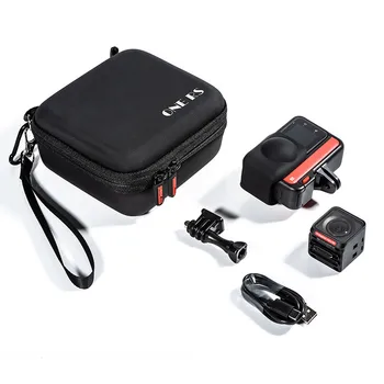 Подходит для широкоугольной панорамной экшн-камеры Insta360 ONE RS, портативной сумки для хранения, черного цвета