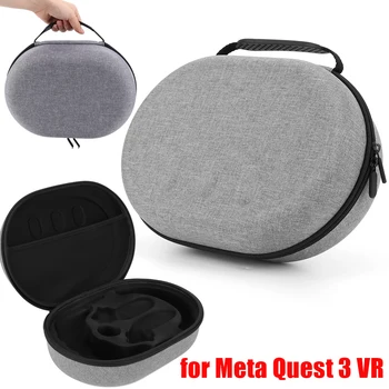 Портативная сумка для хранения, противоударная дорожная сумка для хранения, сумка-органайзер с защитой от царапин, перегородка с сетчатой сумкой для гарнитуры Meta Quest 3
