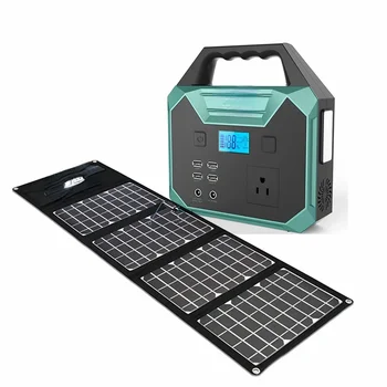 Портативная электростанция С блоком питания 40800 мАч Многоцелевой Мини-электрогенератор на солнечной энергии для дома на открытом воздухе для ноутбука