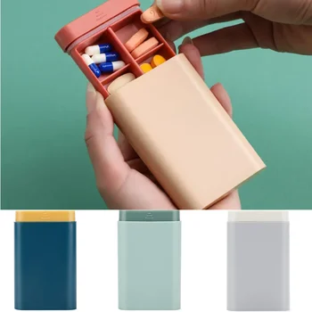 Портативные Футляры для таблеток Дорожный Контейнер для хранения Красочный Ящик для хранения лекарств Упаковочный Контейнер 4/6 Слот Коробка для Таблеток Организатор