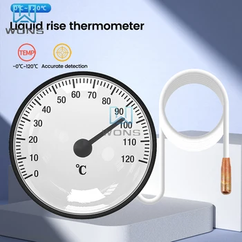 Портативный Высокоточный Термометр -40-120 ° C Для внутреннего использования с Датчиком температуры жидкости, указывающим на Повышение Температуры воды.