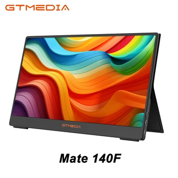 Портативный монитор GTMEDIA MATE 140F 14,0 Дюймов, 250cd/㎡, 72% sRGB Дисплей, IPS FHD Экран, USB-экран Type-C Для ноутбука/Macbook