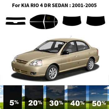 Предварительно Обработанная нанокерамика car UV Window Tint Kit Автомобильная Оконная Пленка Для KIA RIO 4 DR СЕДАН 2001-2005