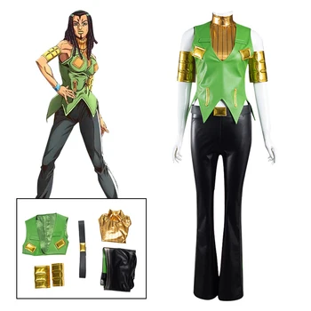 Причудливый косплей-костюм JoJo's от Hermes Costello, женская униформа из аниме, одежда для выступлений на Comic Con, Карнавальный костюм на Хэллоуин