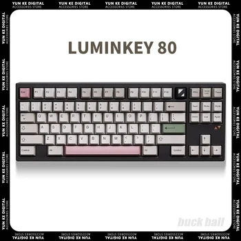 Прокладка Механической Клавиатуры Luminkey80 Алюминиевые Комплекты Трехрежимной Игровой Клавиатуры С Горячей Заменой Эргономика 4400 мАч Pc Gamer Mac Office