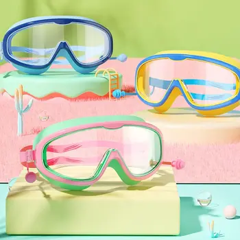 Противотуманные Плавательные Очки Kids Big Frame С Широким Обзором Плавательного Снаряжения Ultralight HD Swim Glasses для плавания