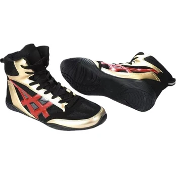 Профессиональная боевая обувь среднего кроя большого размера 45, Тренировочная обувь для мужчин и женщин, обувь для борьбы, Санда, боксерские ботинки