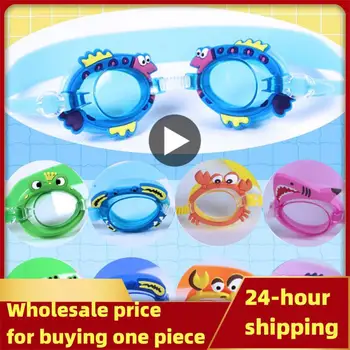 Профессиональные очки для плавания с героями мультфильмов для девочек, Очки для плавания с затычкой для ушей, Водонепроницаемые Противотуманные Очки для плавания Для детей, Подарки для детей