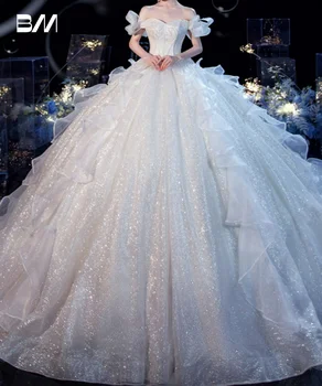 Романтическое Свадебное платье длиной до пола, Классическое Свадебное платье С вырезом Сердечком, Элегантное Бальное платье, Платья Невесты, Современный Robe De Mariée