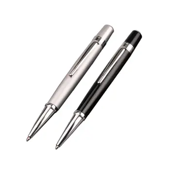 Роскошная мини-металлическая шариковая ручка с роликом 1,0 мм черного цвета для делового письма, школьные принадлежности, канцелярские принадлежности, Прямая поставка