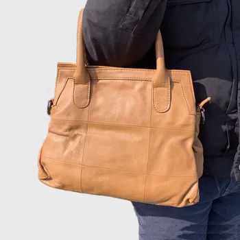 Роскошная сумка из натуральной воловьей кожи, женская сумка на каждый день, повседневная рабочая сумка, сумки через плечо из натуральной кожи, сумки через плечо для женщин, ручная сумка