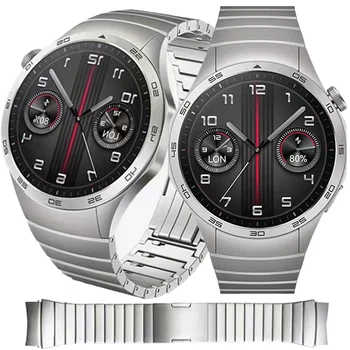 Роскошный браслет без зазоров для Huawei Watch GT 4 46 мм gt 4 46 мм Ремешок с изогнутым концом, быстросъемный браслет из нержавеющей стали 22 мм